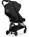 Cybex Coya Stroller Sepia Black - Matt Black Frame - Lightweight and Ultra-Compact Foot Board