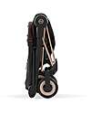 Cybex Coya Stroller - Sepia Black Rosegold Frame - Light and Ultra-Compact from Birth to 4 Years Lights Strollers