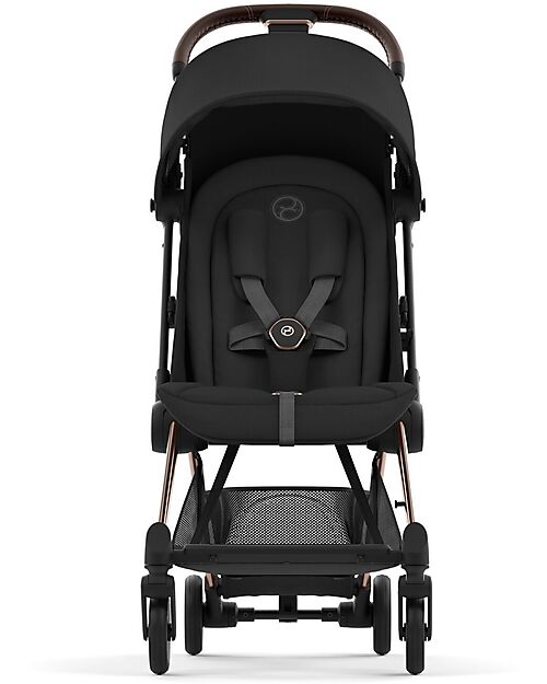 Cybex Coya Stroller - Sepia Black Rosegold Frame - Light and Ultra-Compact  from Birth to 4 Years unisex (bambini)