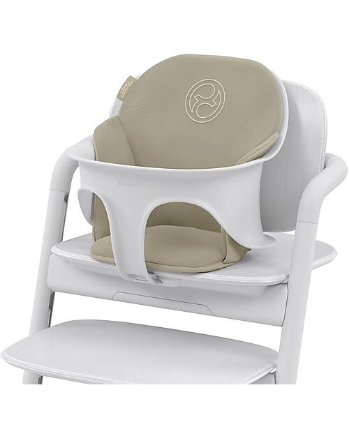 Cybex Cushion for Lemo Highchair - Sand White/White - Super Comfort Accessories for High Chairs
