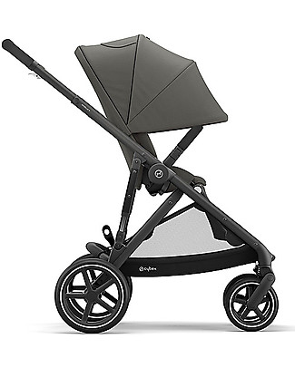 Cybex Duo Gazelle S Stroller + Cot - Black/Soho Grey Double Pushchairs