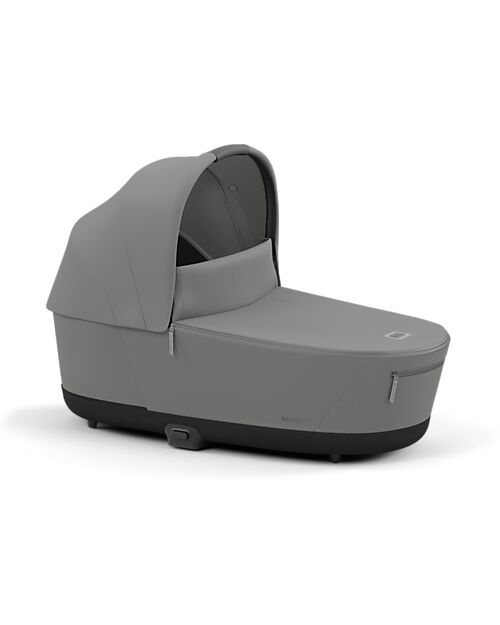 Cybex DUO Priam4 - Frame Stroller Rosegold with Seat Pack and Carrycot Mirage Grey Trio and Duo Strollers