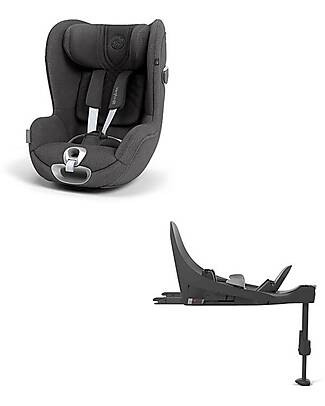 Cybex Duo Sirona T i-Size Car Seat -+ Base Mirage Grey - 360° Rotating Mechanism Car Seats Group 0+/1
