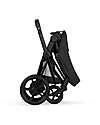 Cybex e-Priam Duo Comfort Matt Black Frame with Seat and Foldable Carrycot Sepia Black Foot Board
