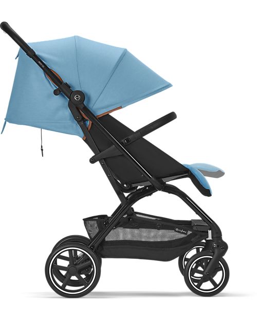 Cybex Eezy S+ 2 Stroller - Beach Blue/Turquoise - from Birth - Outstanding Mobility! Lights Strollers