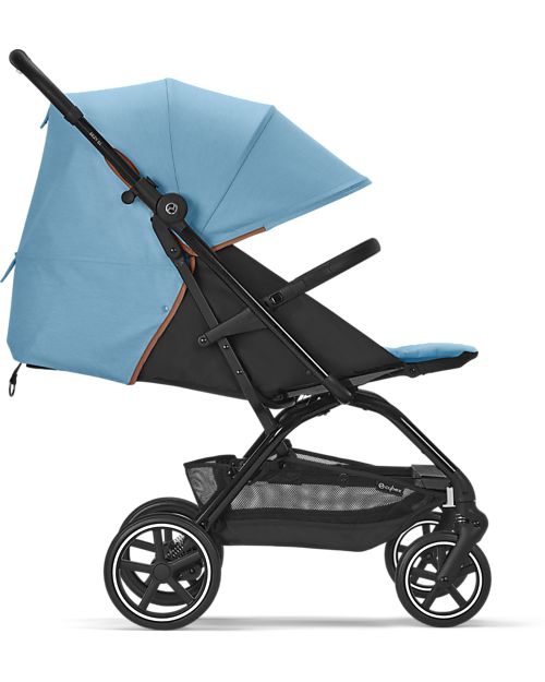 Cybex Eezy S+ 2 Stroller - Beach Blue/Turquoise - from Birth - Outstanding Mobility! Lights Strollers