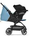 Cybex Eezy S+ 2 Stroller - Beach Blue/Turquoise - from Birth - Outstanding Mobility! Lights Strollers