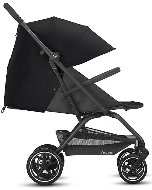 Cybex Eezy S+ 2 stroller - Deep Black - Outstanding Mobility! Lights Strollers