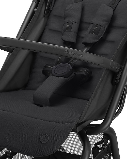 Cybex Eezy S+ 2 stroller - Deep Black - Outstanding Mobility! Lights Strollers
