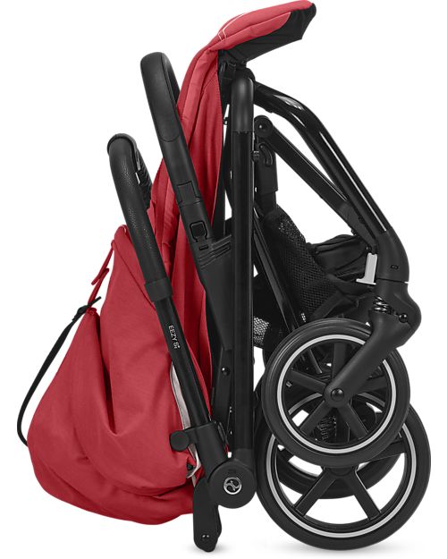 Cybex Eezy S+ 2 Stroller - Hibiscus Red/Red - from Birth - Outstanding Mobility! Lights Strollers