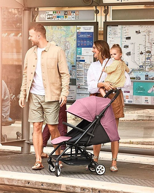 Cybex Eezy S+ 2 stroller - Magnolia Pink - Outstanding Mobility! Lights Strollers