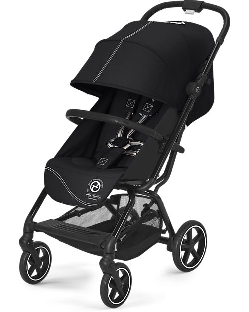 Cybex Eezy S 2 Stroller Moon Black Black from Birth Outstanding Mobility unisex bambini