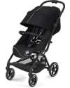 Cybex Eezy S+ 2 Stroller - Moon Black/Black - from Birth - Outstanding Mobility! Lights Strollers