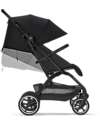 Cybex Eezy S+ 2 Stroller - Moon Black/Black - from Birth - Outstanding Mobility! Lights Strollers