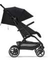 Cybex Eezy S+ 2 Stroller - Moon Black/Black - from Birth - Outstanding Mobility! Lights Strollers