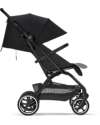 Cybex Eezy S+ 2 Stroller - Moon Black/Black - from Birth - Outstanding Mobility! Lights Strollers