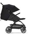 Cybex Eezy S+ 2 Stroller - Moon Black/Black - from Birth - Outstanding Mobility! Lights Strollers