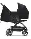 Cybex Eezy S+ 2 Stroller - Moon Black/Black - from Birth - Outstanding Mobility! Lights Strollers