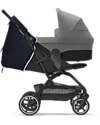 Cybex Eezy S+ 2 Stroller - Ocean Blue/Navy Blue - from Birth - Outstanding Mobility! Lights Strollers