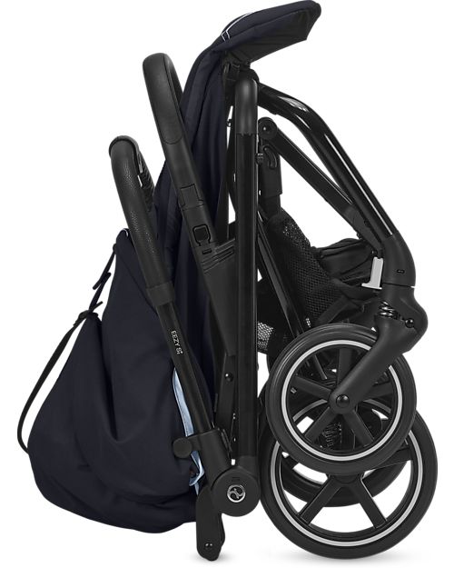Cybex Eezy S+ 2 Stroller - Ocean Blue/Navy Blue - from Birth - Outstanding Mobility! Lights Strollers
