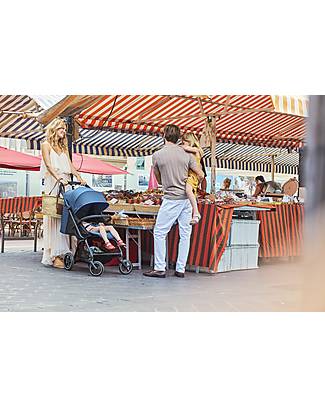 Cybex Eezy S+ 2 Stroller - Ocean Blue/Navy Blue - from Birth - Outstanding Mobility! Lights Strollers