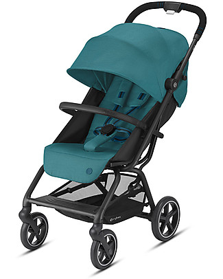 Cybex Eezy S+ 2 stroller - River Blue - Outstanding Mobility! Lights Strollers