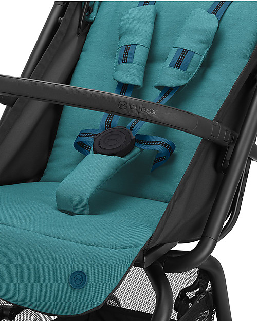 Cybex Eezy S+ 2 stroller - River Blue - Outstanding Mobility! Lights Strollers
