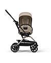 Cybex Eezy S Twist+ 2 Stroller - Almond Beige - Taupe Frame - 360° Rotating Seat Pushchairs