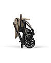 Cybex Eezy S Twist+ 2 Stroller - Almond Beige - Taupe Frame - 360° Rotating Seat Pushchairs