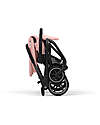 Cybex Eezy S Twist+ 2 Stroller - Candy Pink - Black Frame - 360° Rotating Seat Pushchairs