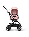 Cybex Eezy S Twist+ 2 Stroller - Candy Pink - Black Frame - 360° Rotating Seat Pushchairs