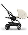 Cybex Eezy S Twist+ 2 Stroller - Canvas White - Black Frame - 360° Rotating Seat Pushchairs