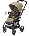 Cybex Eezy S Twist+ 2 stroller - Classic Beige - 360° Rotating Seat Lights Strollers