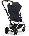 Cybex Eezy S Twist+ 2 Stroller - Dark Blue - Silver Frame - 360° Rotating Seat Pushchairs