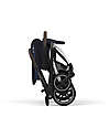 Cybex Eezy S Twist+ 2 Stroller - Dark Blue - Silver Frame - 360° Rotating Seat Pushchairs