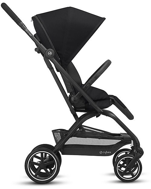 Cybex Eezy S Twist+ 2 stroller - Deep Black - 360° Rotating Seat Lights Strollers