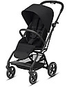 Cybex Eezy S Twist+ 2 stroller - Deep Black - 360° Rotating Seat Lights Strollers
