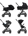 Cybex Eezy S Twist+ 2 stroller - Deep Black - 360° Rotating Seat Lights Strollers