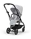 Cybex Eezy S Twist+ 2 Stroller - Fog Grey - Black Frame - 360° Rotating Seat Pushchairs