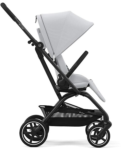 Cybex Eezy S Twist+ 2 Stroller - Fog Grey - Black Frame - 360° Rotating Seat Pushchairs