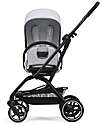 Cybex Eezy S Twist+ 2 Stroller - Fog Grey - Black Frame - 360° Rotating Seat Pushchairs