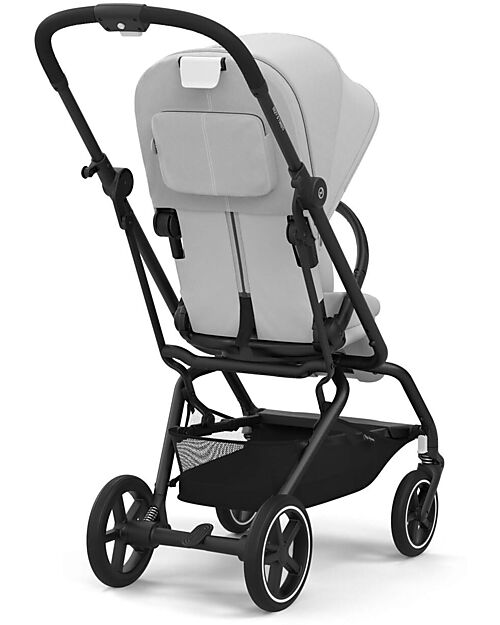 Cybex Eezy S Twist+ 2 Stroller - Fog Grey - Black Frame - 360° Rotating Seat Pushchairs