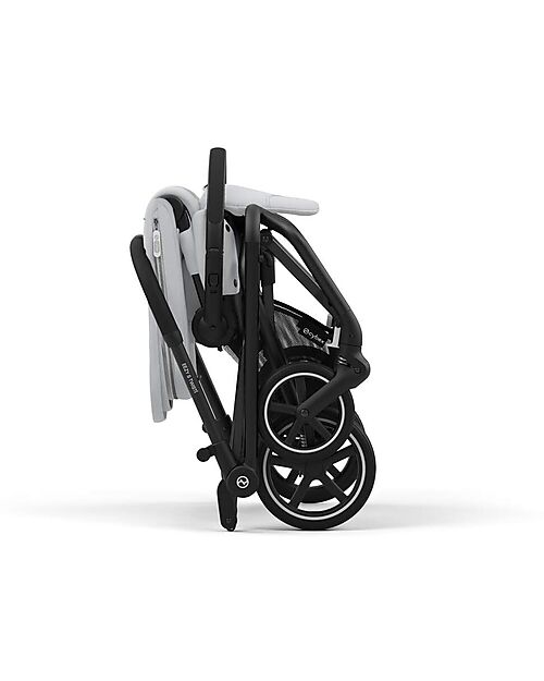 Cybex Eezy S Twist+ 2 Stroller - Fog Grey - Black Frame - 360° Rotating Seat Pushchairs
