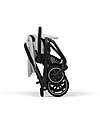 Cybex Eezy S Twist+ 2 Stroller - Fog Grey - Black Frame - 360° Rotating Seat Pushchairs