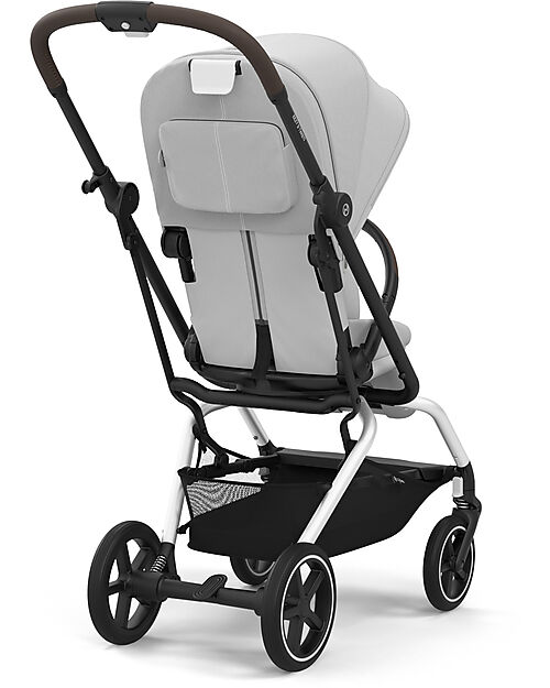 Cybex Eezy S Twist+ 2 Stroller - Fog Grey - Silver Frame - 360° Rotating Seat Pushchairs