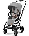 Cybex Eezy S Twist+ 2 Stroller - Lava Grey/Mid Grey - 360° Rotating Seat - from Birth Lights Strollers