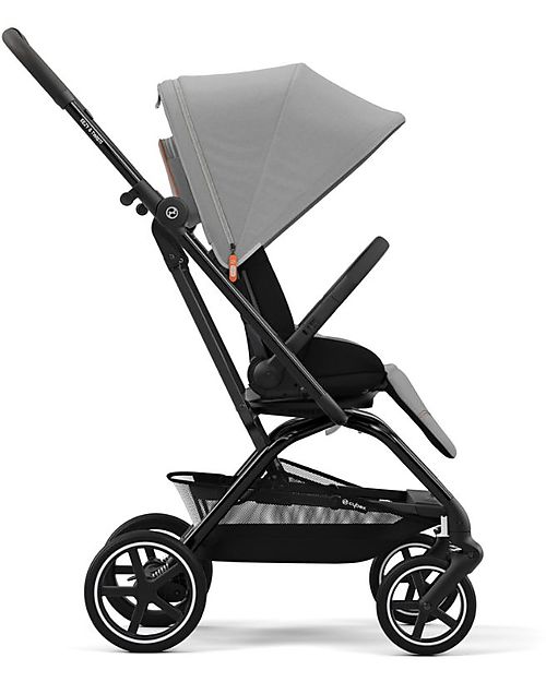 Cybex Eezy S Twist+ 2 Stroller - Lava Grey/Mid Grey - 360° Rotating Seat - from Birth Lights Strollers