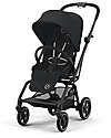 Cybex Eezy S Twist+ 2 Stroller - Magic Black - Black Frame - 360° Rotating Seat Pushchairs