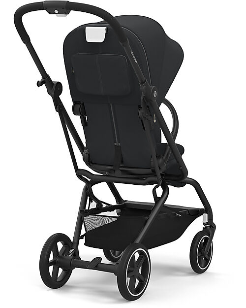 Cybex Eezy S Twist+ 2 Stroller - Magic Black - Black Frame - 360° Rotating Seat Pushchairs