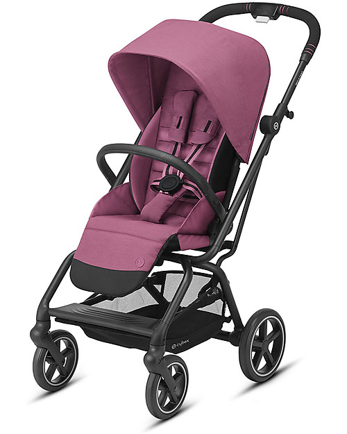 Cybex Eezy S Twist+ 2 stroller - Magnolia Pink - 360° Rotating Seat Lights Strollers